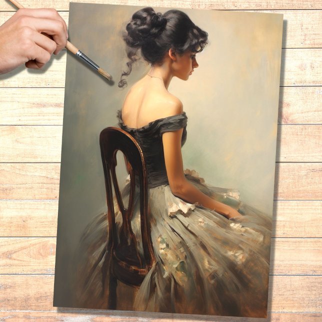 La Fille 4 Decoupage Paper Seidenpapier (Von Creator hochgeladen)