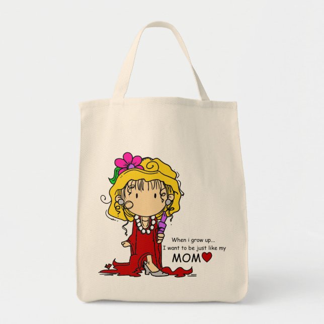 La fille aiment juste le sac fourre-tout à maman (Devant)