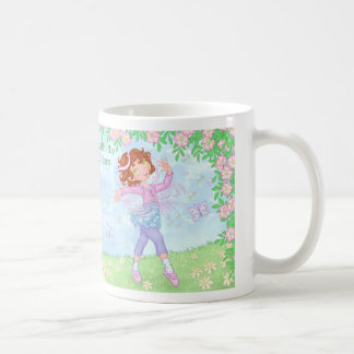 La fille avec les boutons drôles - tasse de fille