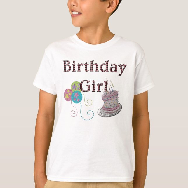 LA FILLE D'ANNIVERSAIRE BADINE LE T-SHIRT (Devant)