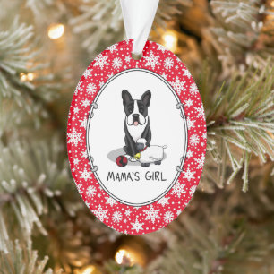 La fille de maman #2 Boston Terrier Dog (noir) mig
