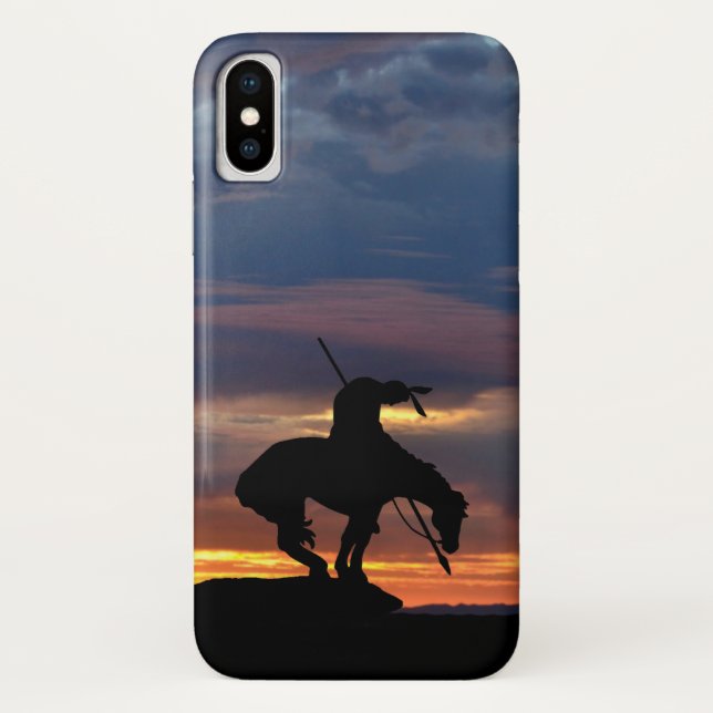 La fin du Coque iphone de la silhouette du sentier (Dos)