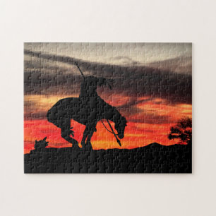 La fin du sentier Silhouette Jigsaw Puzzle