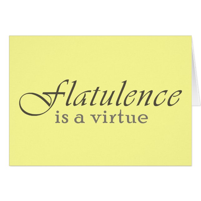 La flatulence est une vertu (Devant horizontal)
