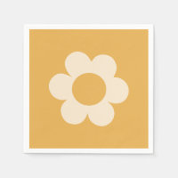 La Fleur 07 Retro Floral Gelbe Blume
