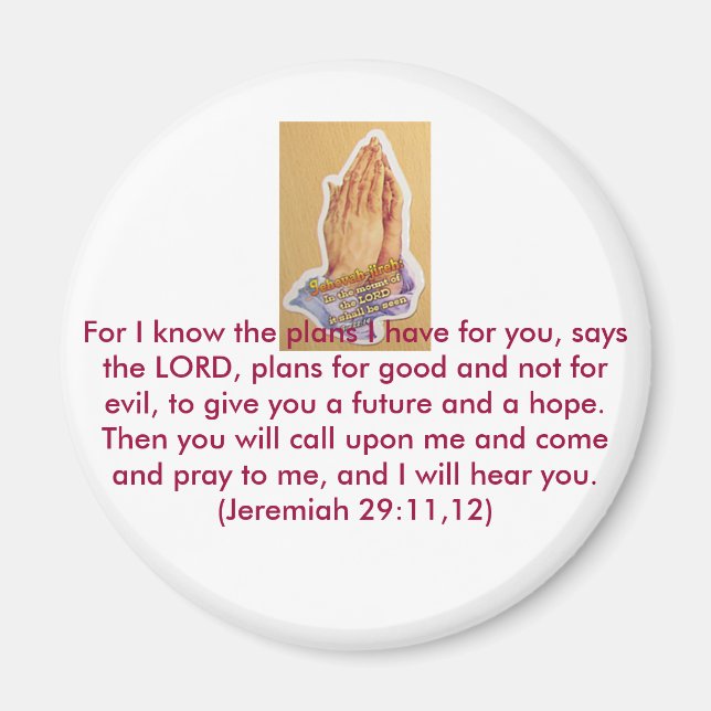 La foi chrétienne Magnet stickers vente entière. (Devant)