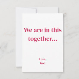 La foi rouge Nous sommes ensemble. Cartes de corre