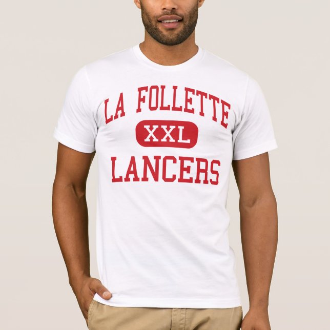 La Follette - Lancers - hoch - Madison Wisconsin T-Shirt (Vorderseite)