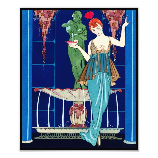 La Fontaine de coquillages, George Barbier Fotodruck (Vorne)