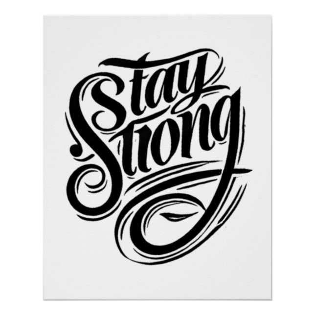 La Force Commence À Rester Forte Poster (Devant)