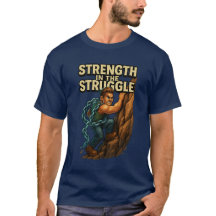 La force dans la lutte Motivationnelle T-shirt