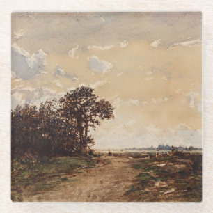 La Forêt de Fontainebleau Aux Environs de Barbizon Glasuntersetzer