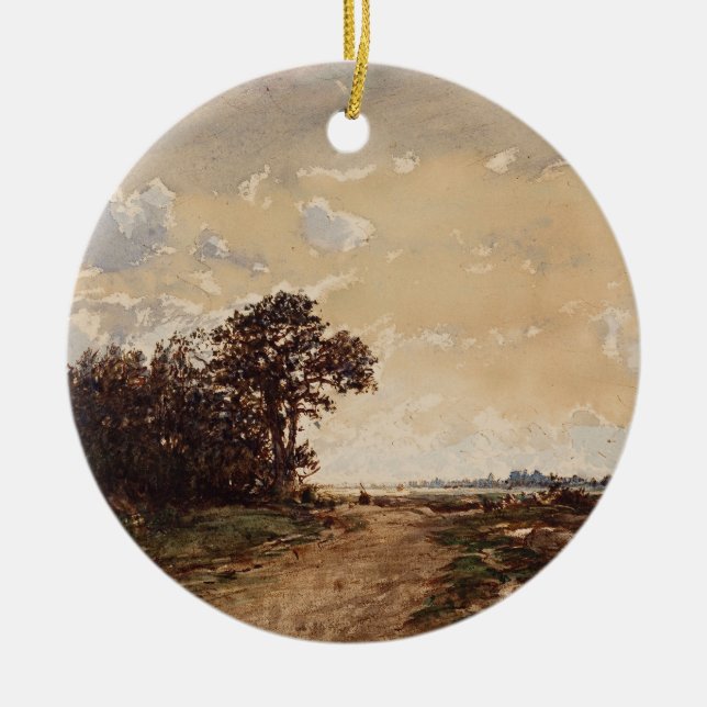 La Forêt de Fontainebleau Aux Environs de Barbizon Keramik Ornament (Vorne)