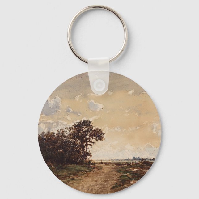La Forêt de Fontainebleau Aux Environs de Barbizon Schlüsselanhänger (Vorderseite)