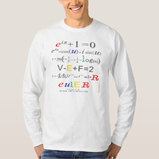 La formule d'Euler, long T-shirt gainé des maths
