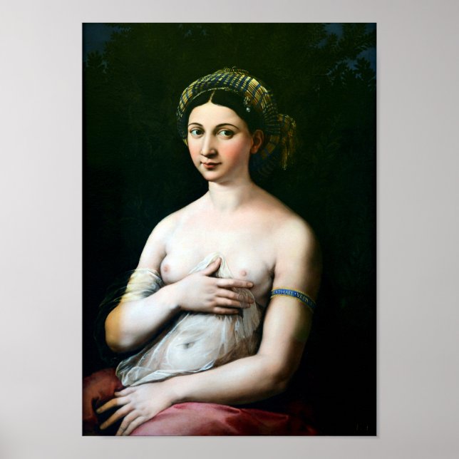 La Fornarina, Raphael Poster (Vorne)