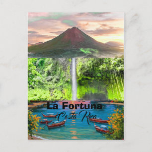 La Fortuna Art de carte postale de voyage, La Fort
