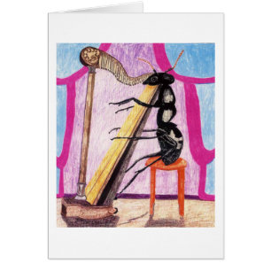 La fourmi Daphne joue l'harpe