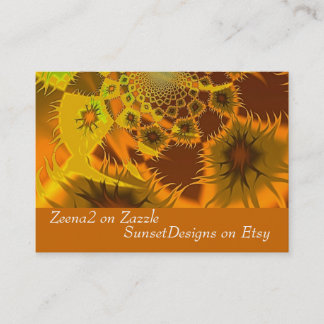 La fractale flambe des cartes de visite