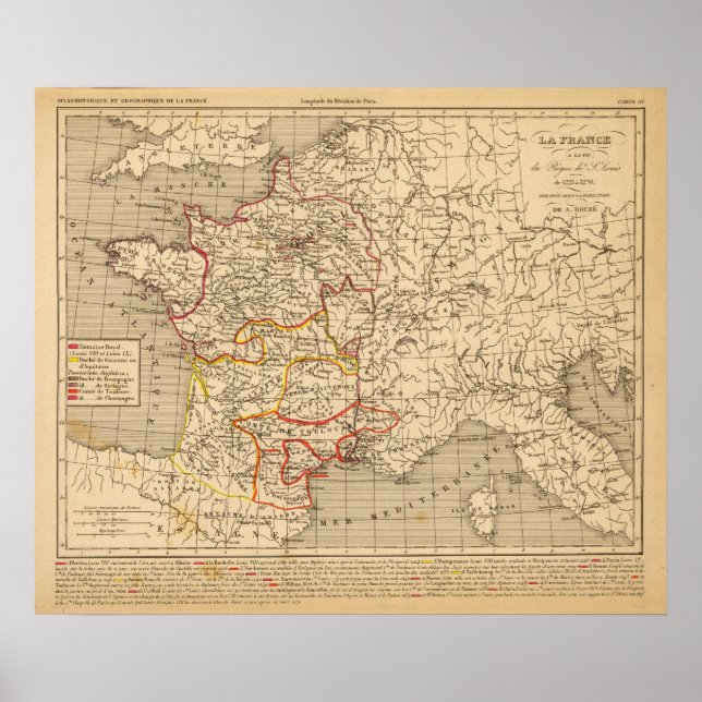 La France 1223 a 1270 Poster (Vorne)