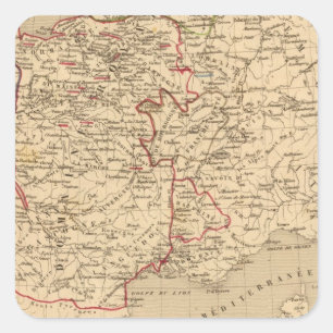 La France 1422 a 1461 Quadratischer Aufkleber