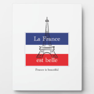 La France est Belle Fotoplatte