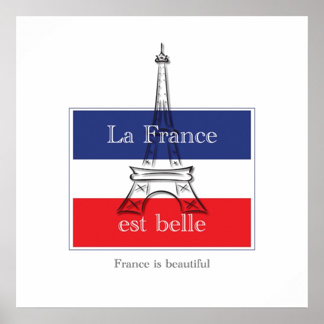 La France est Belle Poster (Vorne)