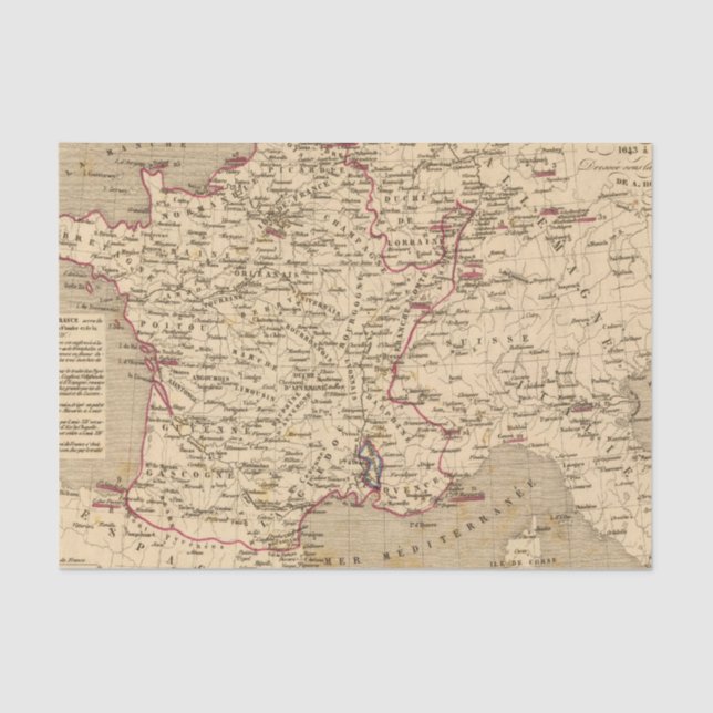 La Frankreich 1643 1715 Seidenpapier (Vorderseite)