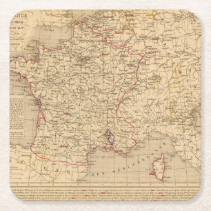 La Frankreich 1715 1774 Rechteckiger Pappuntersetzer