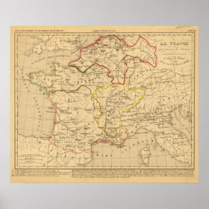 La-Frankreich apres l'invasion DES Barbares Poster