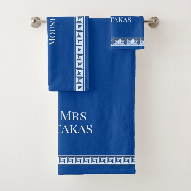 La frontière de méandre de clé de M. et de Mme (En situation)