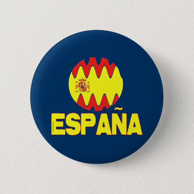 La Furia Roja Futbol Espana Spanien Button (Vorderseite)