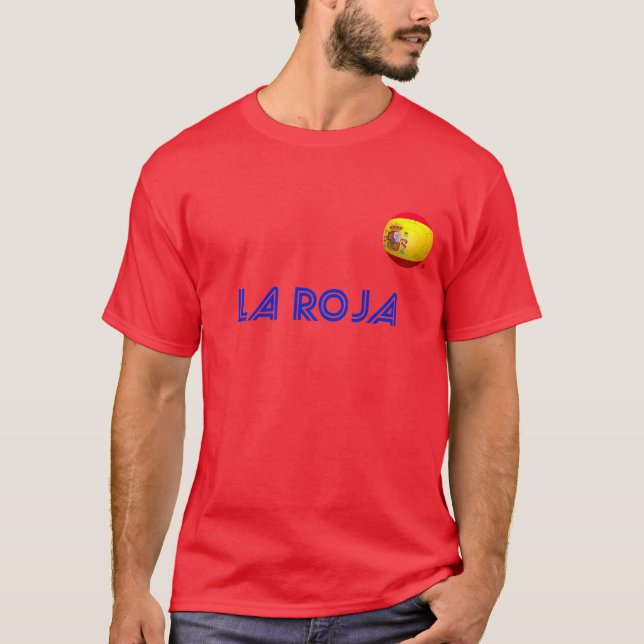 La Furia Roja - Spanien-Fußball T-Shirt (Vorderseite)