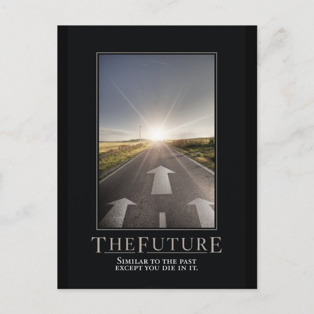 La future carte postale parodique motivationnelle (Devant)