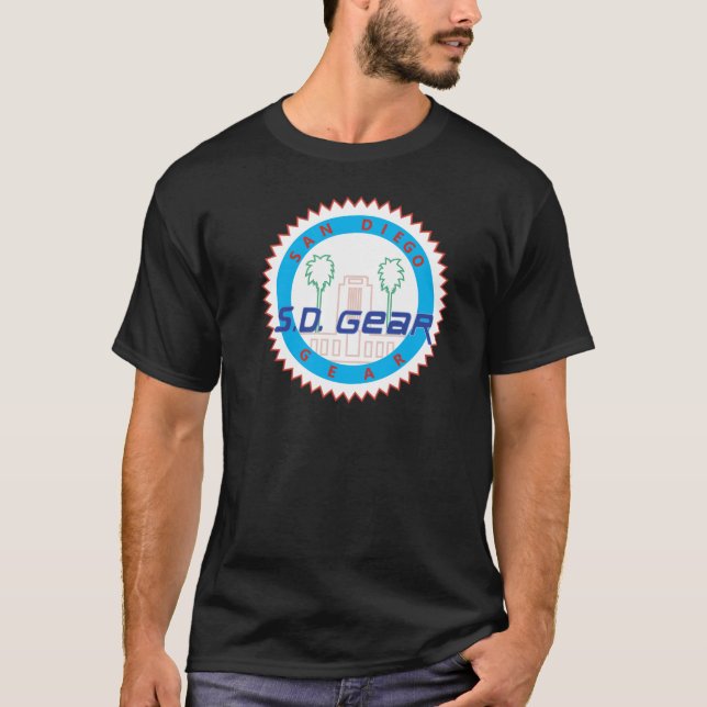 LA Gang-Parodie-Shirt-Schwarzes 1990 T-Shirt (Vorderseite)