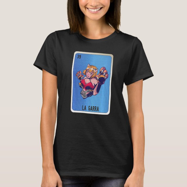 La Garra Mexican Slang Lottery Bingo Cards   T-Shirt (Vorderseite)