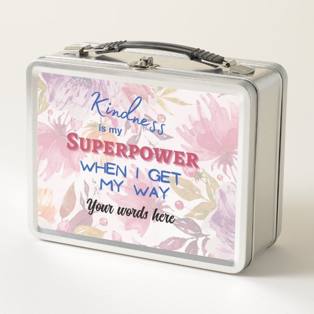 La gentillesse est ma superpuissance Lunchbox méta (Devant)