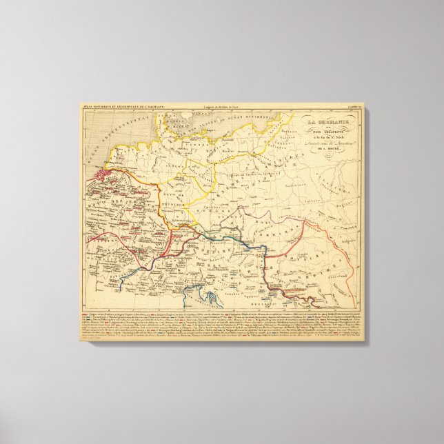 La Germanie a la fin du 5e siecle Leinwanddruck (Vorderseite)