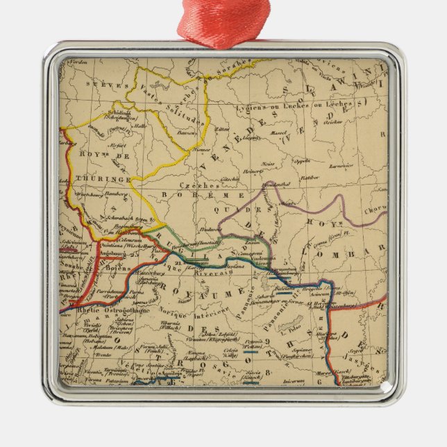 La Germanie a la fin du 5e siecle Silbernes Ornament (Vorne)