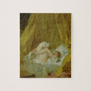 "La Gimblette", Mädchen mit einem Hund, c.1770 (