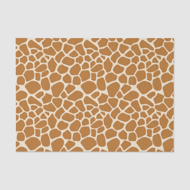 La girafe repère le papier de soie de soie (Recto)