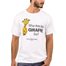 La girafe trahissent le T-shirt de base des hommes