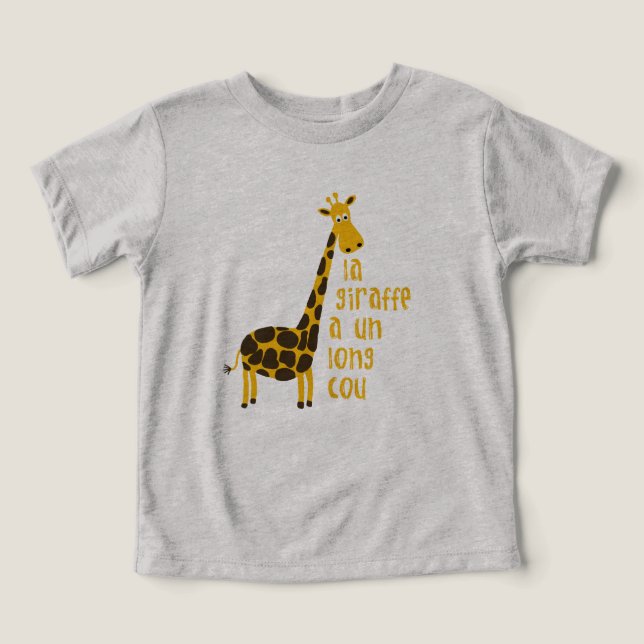 la girafe un long cou bébé (Design Recto)