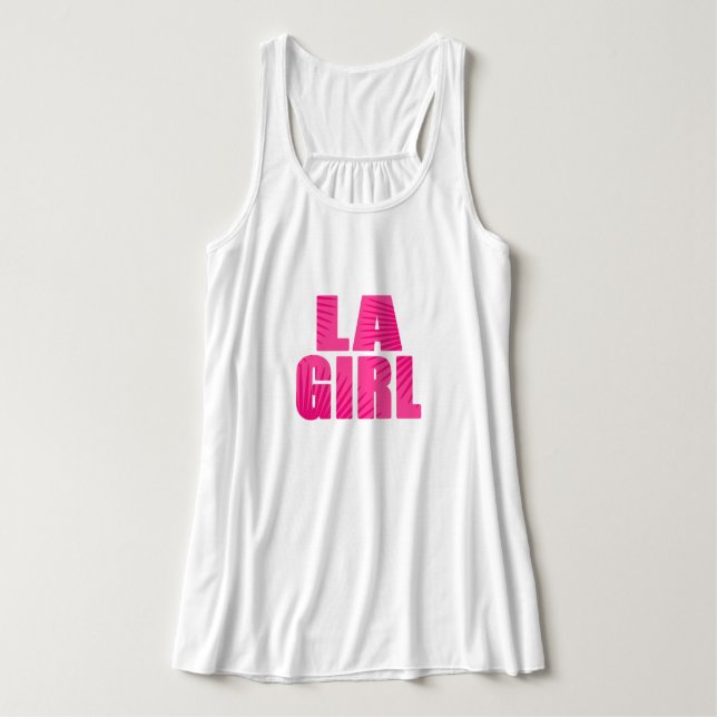 LA Girl Tank Top (Design Vorderseite)