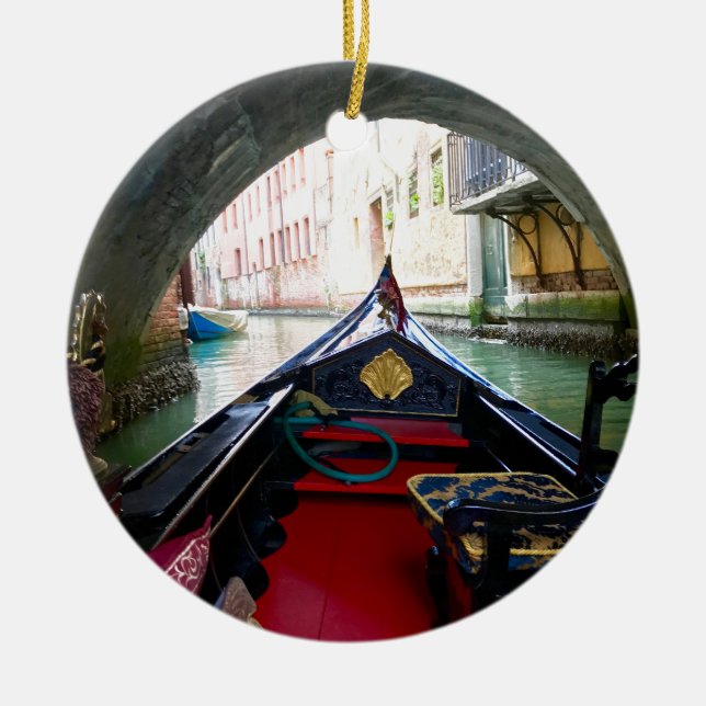 La-Gondel Keramik Ornament (Vorne)