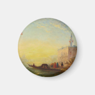 La Gondole, Quai des Esclavons, Félix Ziem Magnet