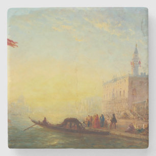 La Gondole, Quai des Esclavons, Félix Ziem Steinuntersetzer