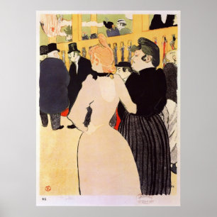 la Goulue und ihre Schwester von Toulouse-Lautrec Poster