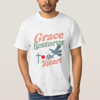 "La Grâce Restaure le Cœur" T-Shirt Rétro