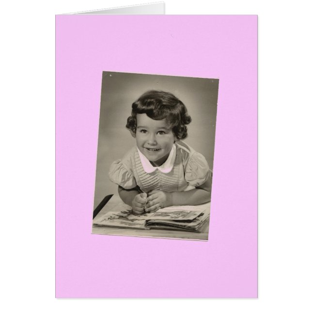 La grande carte de fille (Devant)